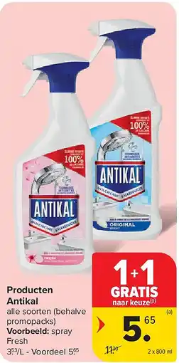 Carrefour Producten Antikal aanbieding
