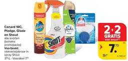 Carrefour Canard WC, Pledge, Glade en Shout aanbieding
