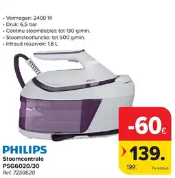 Carrefour Stoomcentrale PSG6020/30 aanbieding
