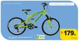 Carrefour Mountainbike volledig afgeveerd 20” aanbieding