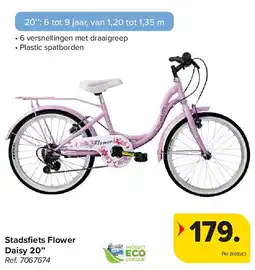 Carrefour Stadsfi ets Flower Daisy 20’’ aanbieding