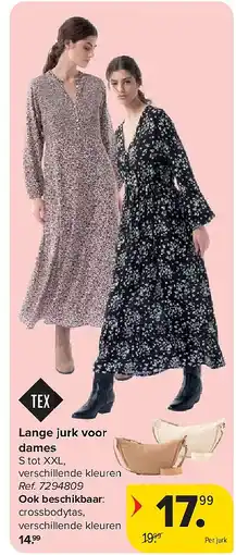 Carrefour Lange jurk voor dames aanbieding