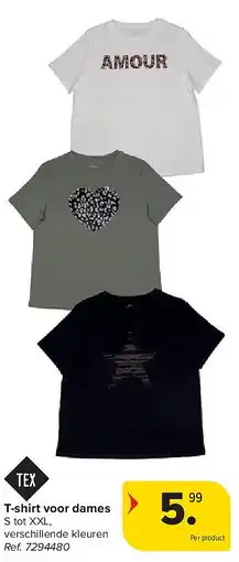 Carrefour T-shirt voor dames aanbieding