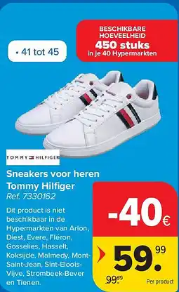 Carrefour Sneakers voor heren Tommy Hilfi ger aanbieding