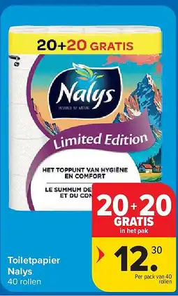 Carrefour Toiletpapier Nalys aanbieding