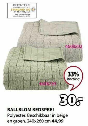 Ballblom bedsprei
