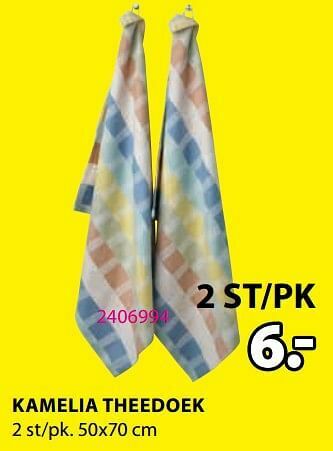 Jysk Kamelia theedoek aanbieding