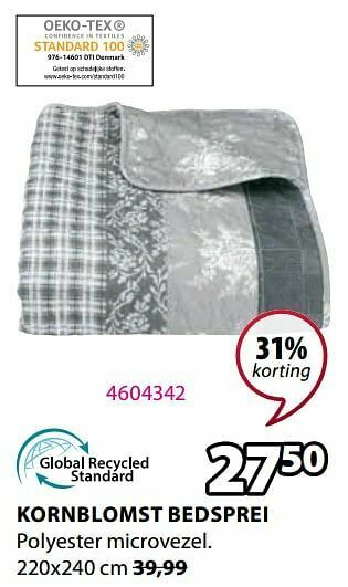 Jysk Kornblomst bedsprei aanbieding