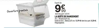 La boite de rangement 24 L 28.5x46.5x31 cm
