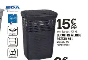 Centrakor Le coffre a linge rattan 60 L 42x33x57 cm aanbieding