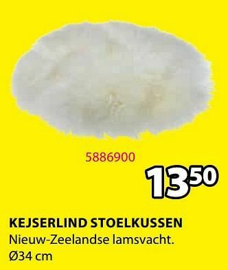 Jysk Kejserlind stoelkussen aanbieding