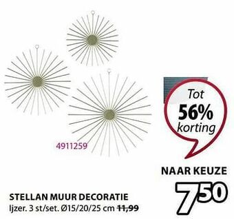 Stellan muur decoratie