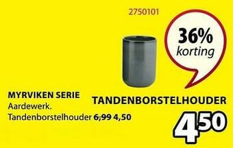 Jysk Myrviken tandenborstelhouder aanbieding