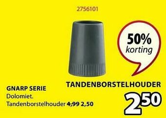 Jysk Gnarp tandenborstelhouder aanbieding