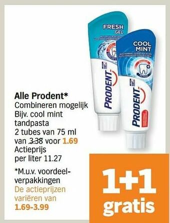 Albert Heijn Cool mint tandpasta aanbieding