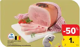 Carrefour Ham gekookt in doek Carrefour aanbieding