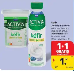 Carrefour Kefi r Activia Danone aanbieding