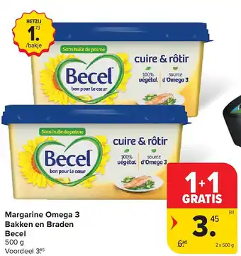 Margarine Omega 3 Bakken en Braden Becel