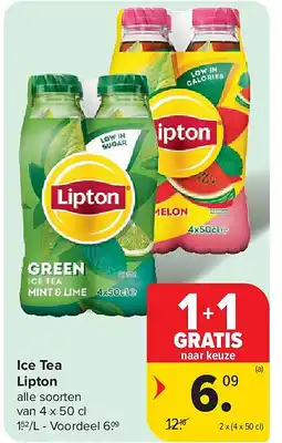 Carrefour Ice Tea Lipton aanbieding