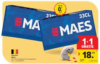 Krat bier Maes