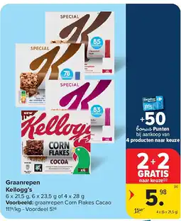 Carrefour Graanrepen Kellogg’s aanbieding