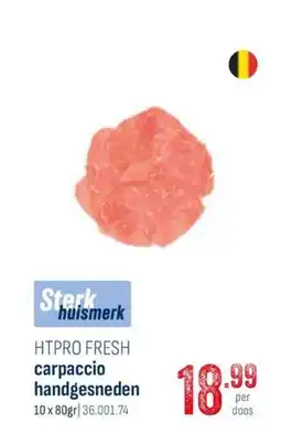 Horeca totaal Htpro fresh carpaccio handgesneden aanbieding