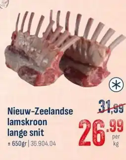 Horeca totaal Nieuw-Zeelandse lamskroon lange snit aanbieding