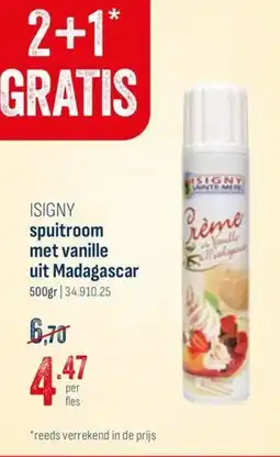 Horeca totaal Isigny spuitroom met vanille uit madagascar aanbieding