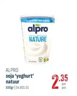 Horeca totaal Alpro soja yoghurt natuur aanbieding