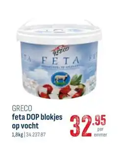 Horeca totaal Greco feta dop blokjes op vocht aanbieding