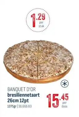 Horeca totaal Banquet d'or bresiliennetaart aanbieding