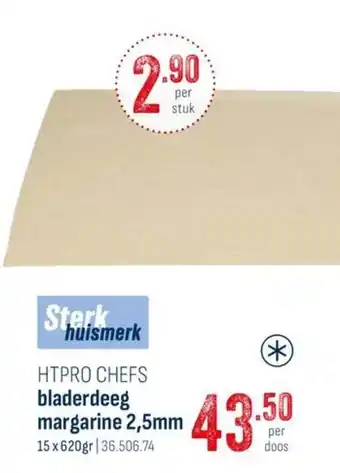 Htpro chefs bladerdeeg margarine
