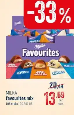 Horeca totaal Milka favourites mix aanbieding