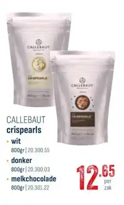 Horeca totaal Callebaut crispearls aanbieding