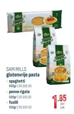 Horeca totaal Sam mills glutenvrije pasta aanbieding