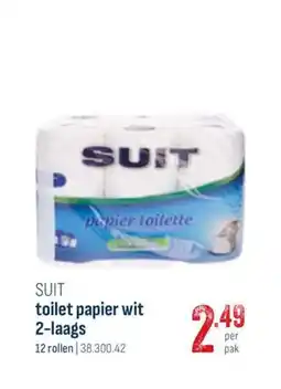 Horeca totaal Suit toilet papier wit 2-laags aanbieding