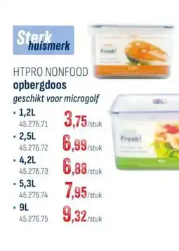 Horeca totaal Htpro nonfood opbergdoos aanbieding