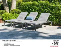 Horta Tropic ligbed met kussen aanbieding