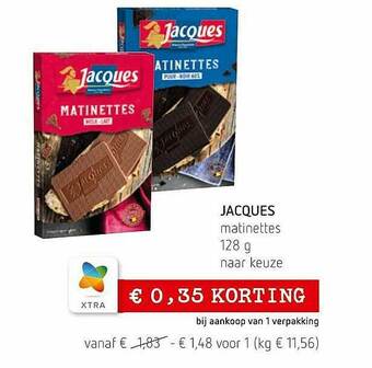 Spar Colruyt Jacques Matinettes aanbieding