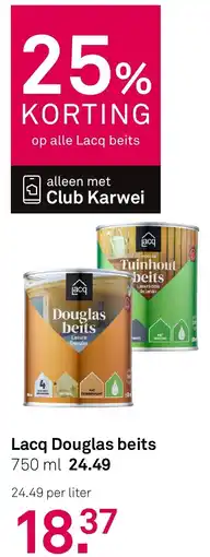 Karwei Lacq Douglas beits aanbieding
