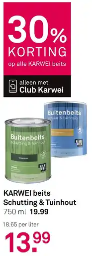 Karwei Karwei beits schutting & tuinhout aanbieding