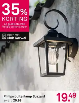 Karwei Philips buitenlamp Buzzard zwart aanbieding
