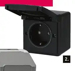 Karwei Niko stopcontact Hydro spatwaterdicht, zwart aanbieding