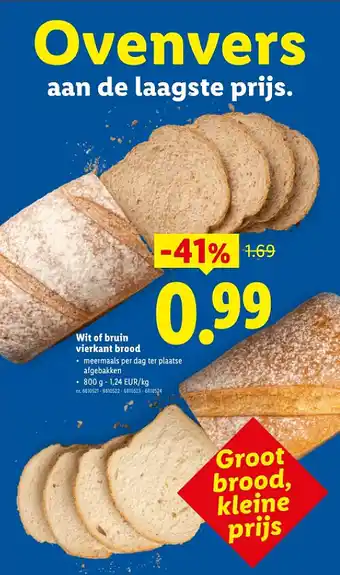 Wit of bruin vierkant brood -41% 1.69
