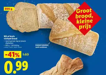 Wit of bruin vierkant brood
