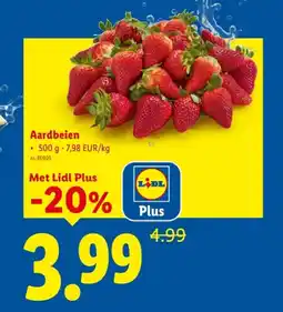 Lidl Aardbeien aanbieding