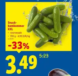 Lidl Snackkomkommer XXL aanbieding