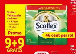 Lidl Toiletpapier aloë vera aanbieding
