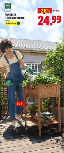 Lidl Houten kweekbak aanbieding