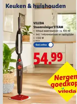 Lidl Stoomreiniger STEAM aanbieding